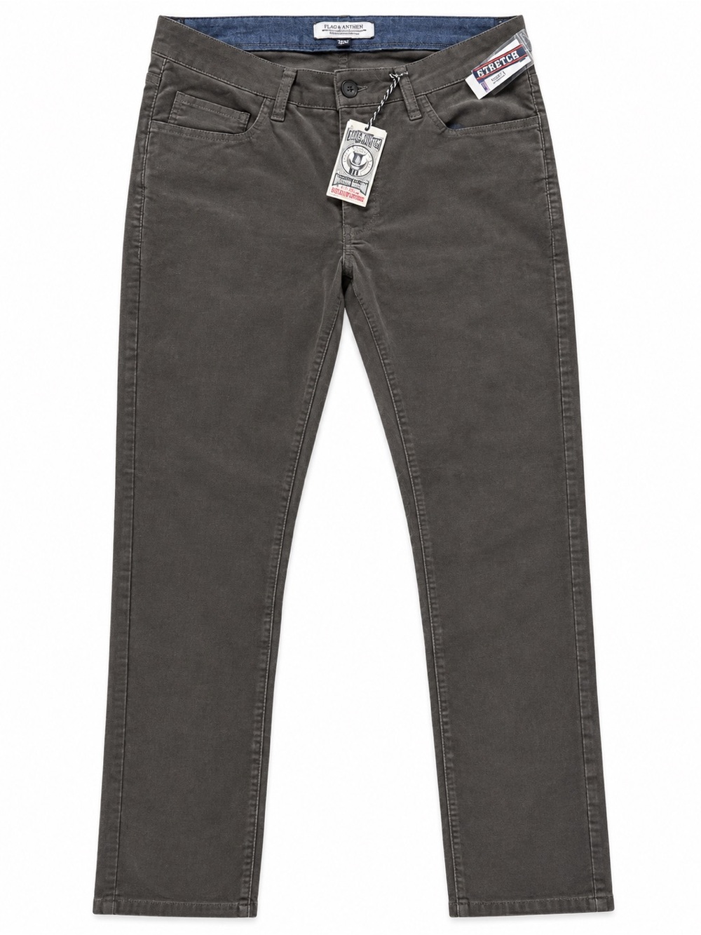Slim Stretch Chino Pants in Charcoal by Jack & Jones